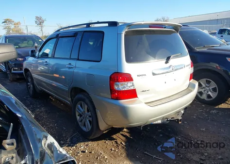 2006 Toyota Highlander Hybrid Limited V6 z USA, uszkodzony, nr VIN JTEEW21A560019431
